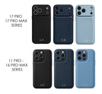 Light Blue Gold Initials