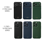 Navy Blue Gold Initials