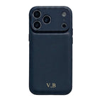 Navy Blue Gold Initials