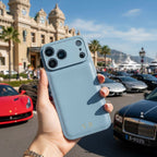 Light Blue Gold Initials