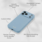 Light Blue Gold Initials